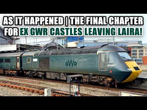 THE END! All ex GWR HST Castle Sets leaving Laira as it happened. Every move including 43092 + 43093