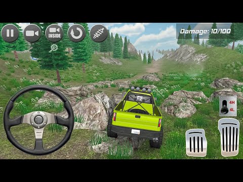 4x4 Offroad Jeep Driver Simulator - SUV Pickup Truck Hill Parking Mountain - 2021 Android GamePlay