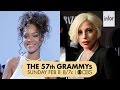 Rihanna and Lady Gaga 2015 Grammy Performers.