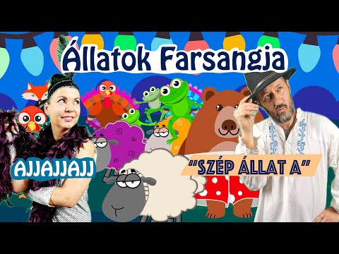 Kiskalász - ÁLLATOK FARSANGJA - Itt a FARSANG..avagy Szép állat a...- animáció, gyerekdal,