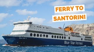 Ferry from Athens to Santorini travel vlog