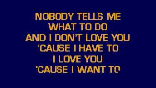 [karaoke] CB20630 12   Carter, Carlene   I Love You Cause I Want To