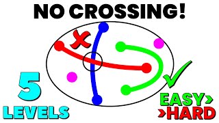Can You Solve All 5 Levels Without Crossing Lines