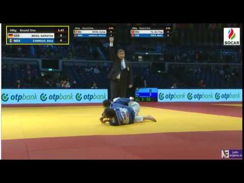 Judo 2016 Grand Prix Dusseldorf: Menz (GER) - Carillo (MEX) [-48kg]