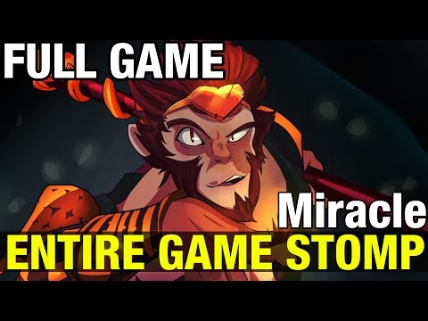 ENTIRE GAME STOMP !! - FULL GAME - MIRACLE MONKEY KING -  Dota 2