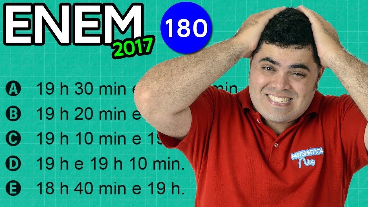 🔥 ENEM 2017 Matemática #45 👉 Regra de Três, Equação, Fração e Escoamento da Água da Chuva