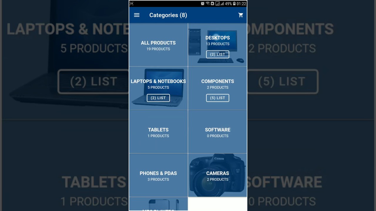 Opencart Mobile App android and ios builder