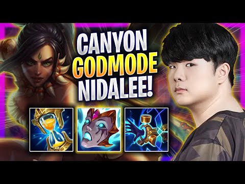 CANYON LITERALLY GOD MODE WITH NIDALEE! - GEN Canyon Plays Nidalee JUNGLE vs Lee Sin! | Season 2024