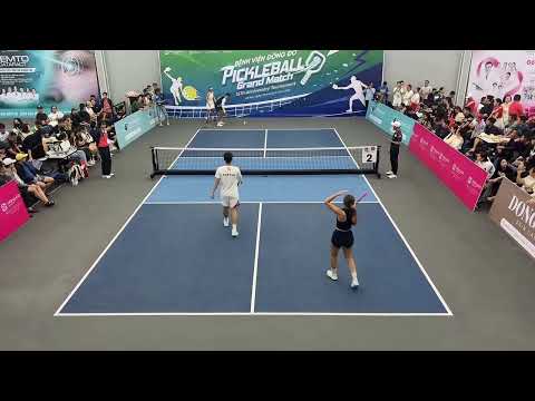 Chung kết đôi Nam Nữ Open Lý Hoàng Nam / Yu Fei Long - Đắc Tiến / Sophia Phương Anh