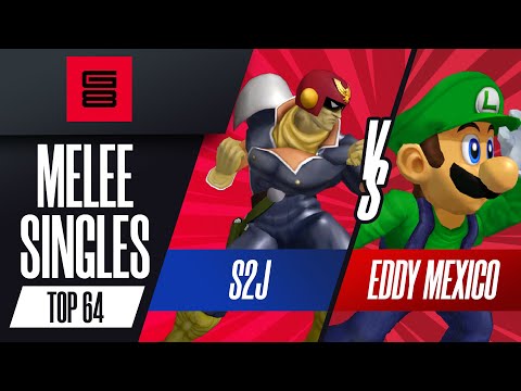 S2J vs Eddy Mexico - Top 64 Melee Singles - G8 | Falcon vs Luigi