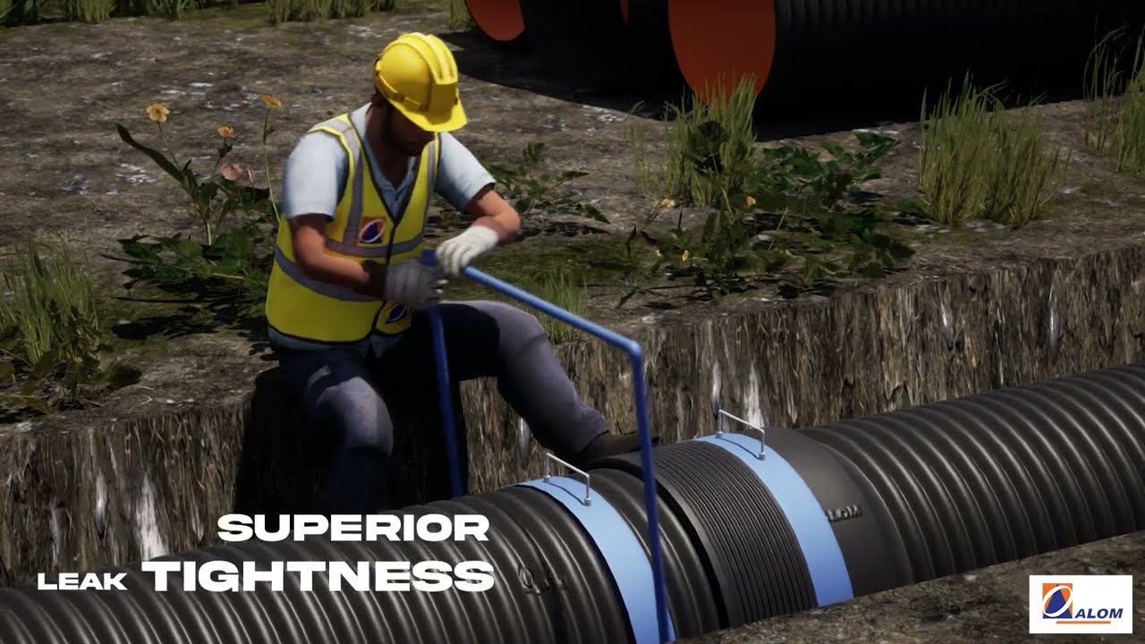 Alcorr DWC PE Pipe Installation Video