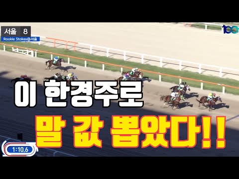 [대상경주] 2세 신마 Rookie Stakes 대상경주!! 역시 신마는 불안~최고 인기마 꺽였다!!