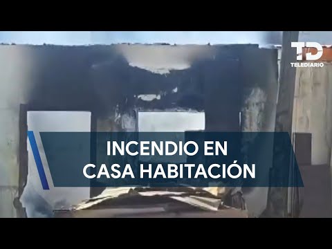 Incendio consume casa habitación en la colonia Terminal en Monterrey