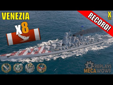 Venezia 8 Kills & 268k Damage | World of Warships Gameplay