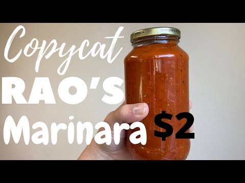 COPYCAT RAO'S PASTA SAUCE!! BEST UNDER $2 MARINARA!!
