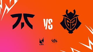 LEC Summer Split 2022 - W7D2 - FNC vs G2
