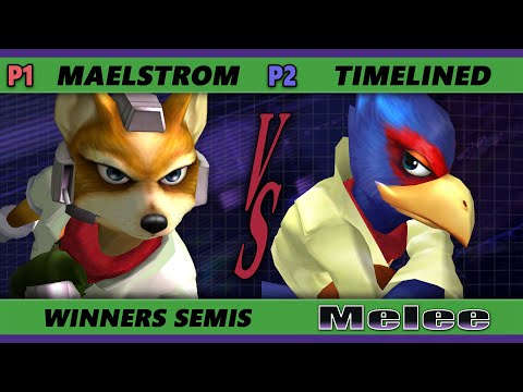 S@X 436 Winners Semis - Maelstrom (Fox) Vs. Timelined (Falco) Smash Melee - SSBM