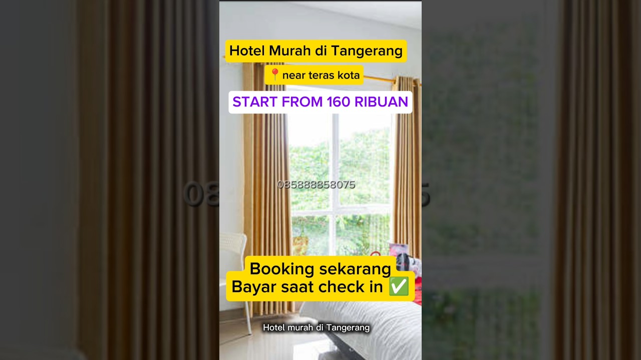 Hotel murah di BSD Tangerang #teraskota #bsdtangerang #serpongbsd #hotelmurah