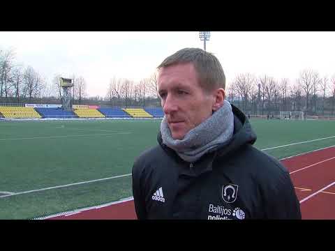 [2018-03-25] 1 lyga: Nevėžis - Utenis | Interviu su Utenio treneriu