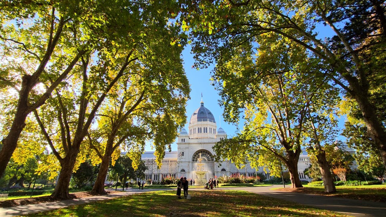 Embark on a captivating walking tour at Carlton Gardens.