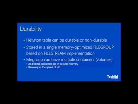 In Memory OLTP for DBA SQL Server 2012 R2 and 2014 85