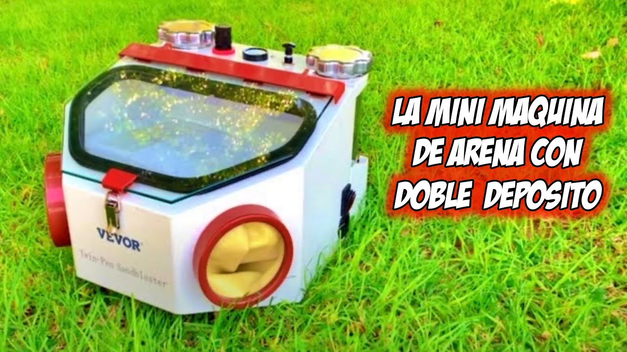 La maquina de arena 👉 ( MAS COMPACTA Y CON 2 DEPOSITOS DE ARENA )