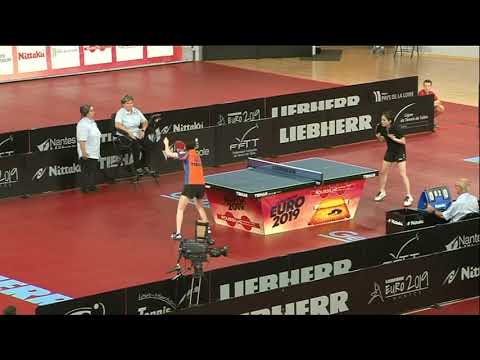 EURO 2019 : LI Qian - LI Jie 1/4 finale