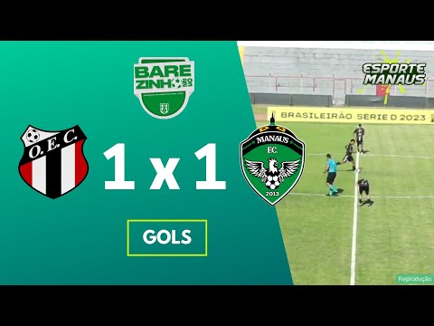 OPERÁRIO 1 x 1 MANAUS | GOLS | 5ª RODADA DO BAREZINHO SUB-20 2023
