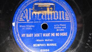 MY BABY DON'T WANT ME NO MORE by Memphis Minnie BLUES