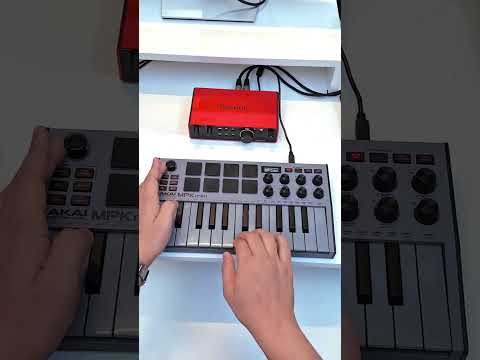 AKAI MPK MINI MK3 - Grey & Scarlett 2i2 4th Gen