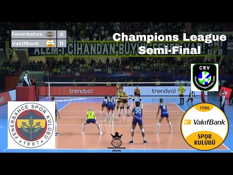 Golden Set - Fenerbahçe vs VakıfBank - Scout View - Champions League Semi-Final - Breaks removed