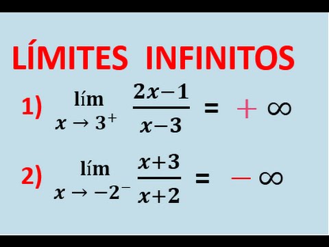 INFINITE LIMITS - ALGEBRAIC LIMITS - EXERCISES
