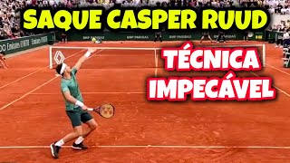 TÉCNICA IMPECÁVEL DE SAQUE - COPIE O SAQUE DO TENISTA CASPER RUUD (TÉCNICAS TÊNIS)