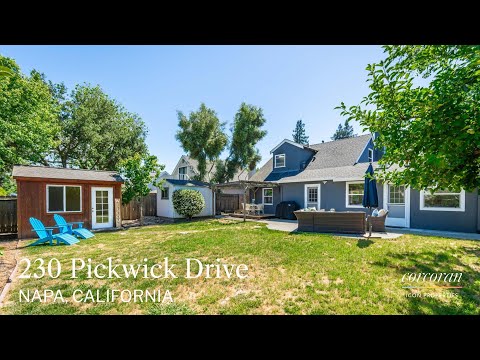 230 Pickwick Drive ~ Napa Home for Sale
