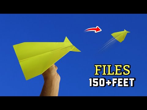 Homemade Flies 150+ Feet !!! How to make New Design Foldable Airplane