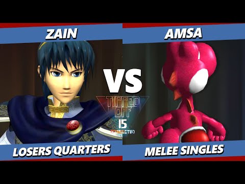 Tipped Off 15 TOP 8 - aMSa (Yoshi) Vs. Zain (Marth) Smash Melee - SSBM
