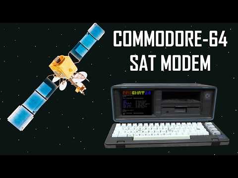 Commodore SX-64 With Satellite Modem