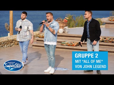 Gruppe 02: Kevin, Jan B. & Marvin mit "All Of Me" von John Legend | DSDS 2021