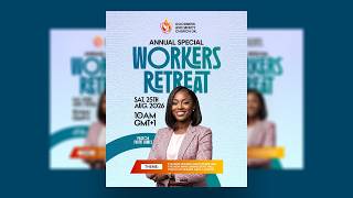How to Design a Professional Annual Special Worker Retreat Poster for All Social Media