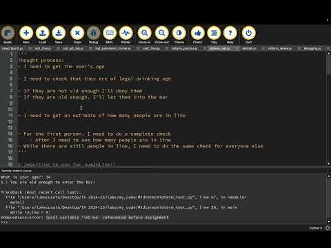 Debugging Using Comments Thought Process