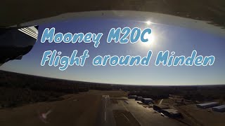 preview picture of video 'Flight around Minden in the Mooney M20C'