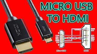 micro usb to hdmi cable connection