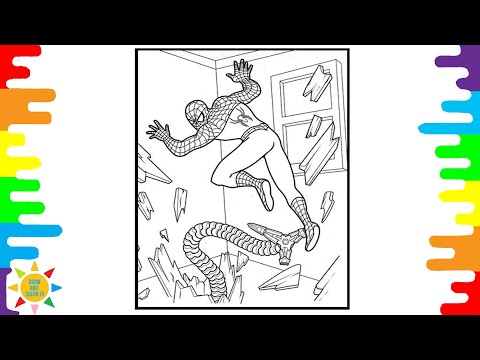Spider-Man vs Dr. Octopus Coloring Page |  Elektronomia & RUD - Memory [NCS Release]
