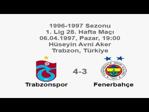 Trabzonspor 4-3 Fenerbahçe [HD] 06.04.1997 - 1996-1997 Turkish 1st League Matchday 28 + Com (Ver. 4)