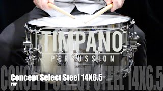 Video thumbnail for PDP Concept Select Steel 14X6.5 Snare Drum by Timpano-percussion