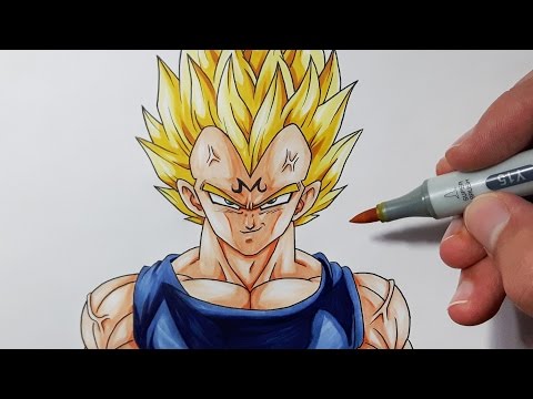 How To Draw MAJIN Vegeta - Step By Step Tutorial! - YouTube