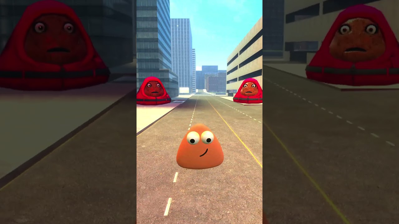 👊🦑👶 푸우 싸움 — 큰 푸우가 아기 푸우를 오징어 게임 괴물로부터 구해냈습니다 🔥