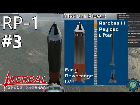 Our First Downrange V-2, Woohoo! Ep.3 - RP-1 RO RSS - Kerbal Space Program