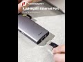 Šakotuvas 11in1 Baseus Metal Gleam Series USB-C į 3x USB 3.0 + 2x HDMI + USB-C PD + Ethernet RJ45 + Micro SD/SD + VGA + AUX