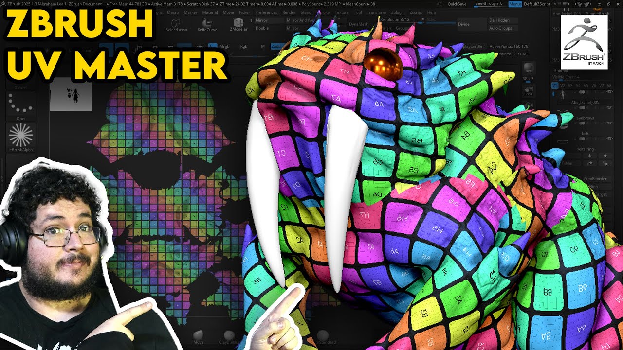 ZBrush UV Master Explained — Easiest Way to Unwrap Your Models!